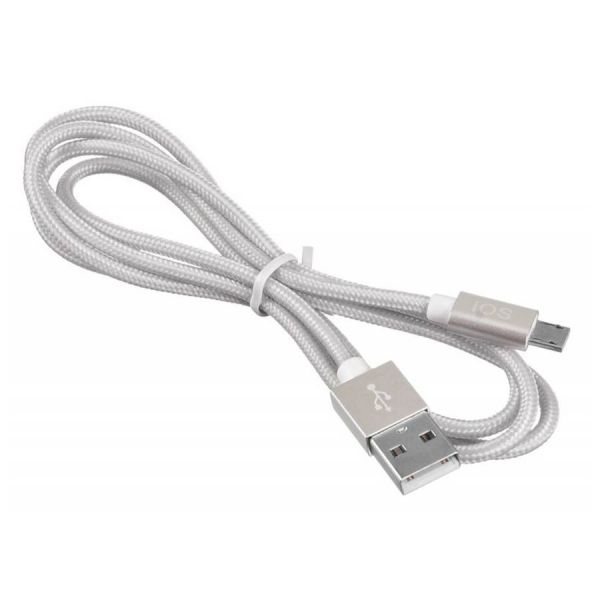 Кабель Buro BHP LIGHTNING 0.8 USB (m)-Lightning (m) белый 0,8м