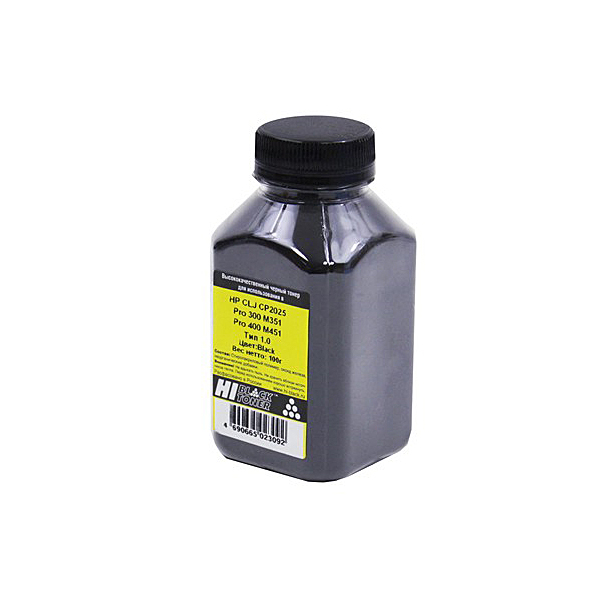 Тонер для картриджа Hi-Black HP CLJ CP2025/PRO 300 M351/PRO 400 M451, ТИП 1.0, BLACK, 100 Г, БАНКА